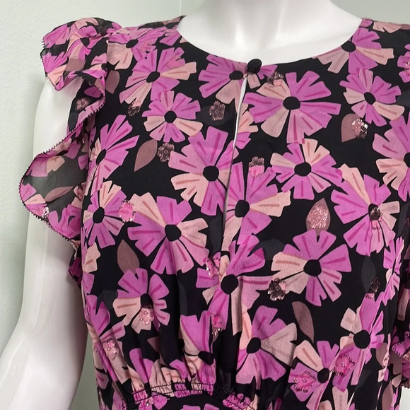 Kate Spade Floral Chiffon Shell Top - Picture 8 of 14